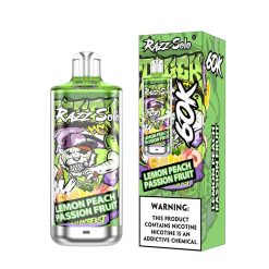 Razz Solo 60K Puffs Disposable Vape Wholesale EU Warehouse 8 Lemon Peach Passion Fruit