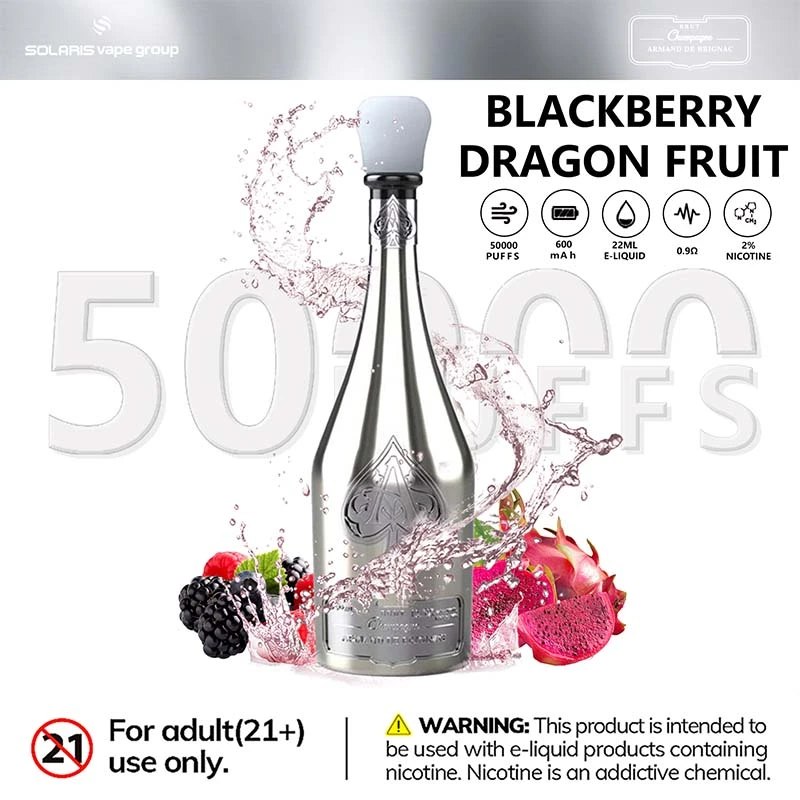 Solaris Champagne 50000 Puffs Disposable Vape Wholesale 05 Blackberry Dragon Fruit