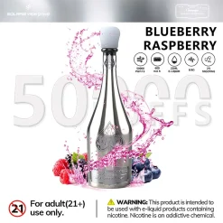 Solaris Champagne 50000 Puffs Disposable Vape Wholesale 06 Blueberry Raspberry