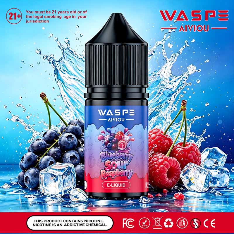 WASPE Aiviou E Liquid 30ml EU Warehouse Wholesale 09 Blueberry Sour Raspberry