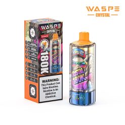 WASPE Crystal 8in1 180K Puffs Disposable Vape Wholesale 10 Strawberry Raspberry Cherry