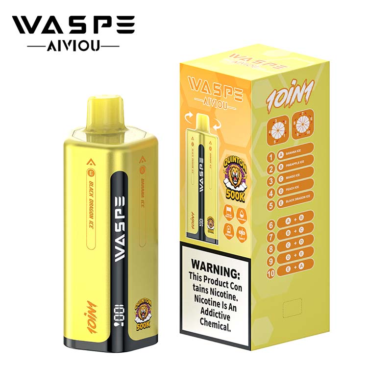 WASPE Quinton 10in1 500K Puffs Disposable Vape Wholesale 03 Banana Ice