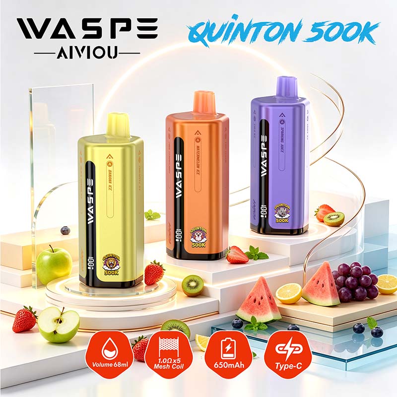 WASPE Quinton 10in1 500K Puffs Disposable Vape Wholesale 2