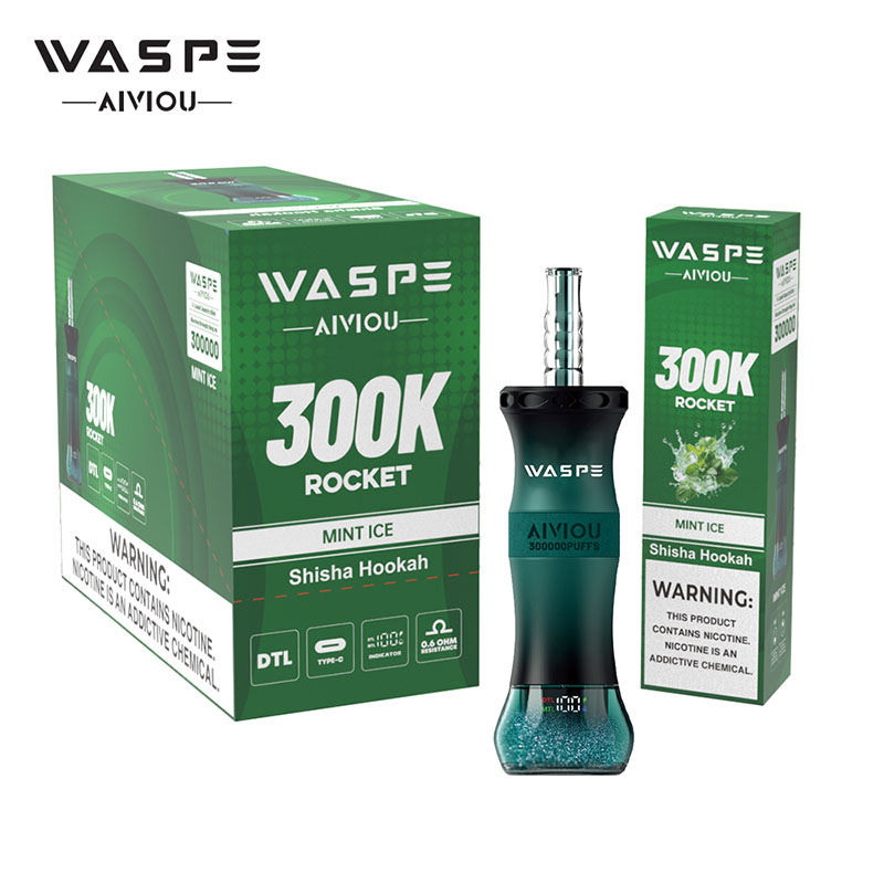 WASPE Shisha Hookah 300K Puffs DTL Vape Wholesale 02 Mint Ice