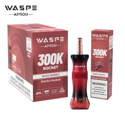 WASPE Shisha Hookah 300K Puffs DTL Vape Wholesale 05 Mixed Berries