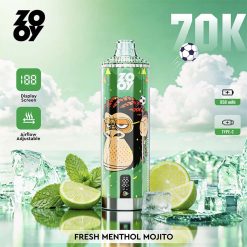 ZOOY Crystal 70K Puffs Disposable Vape Wholesale 05 Fresh Menthol Mojito