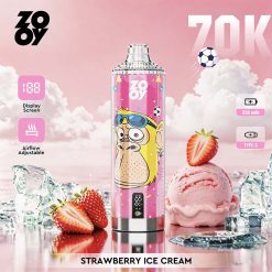 ZOOY Crystal 70K Puffs Disposable Vape Wholesale 07 Strawberry Ice Cream