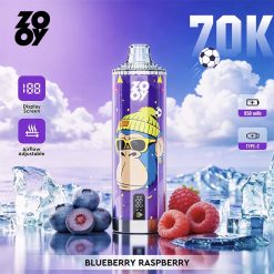 ZOOY Crystal 70K Puffs Disposable Vape Wholesale 10 Blueberry Raspberry