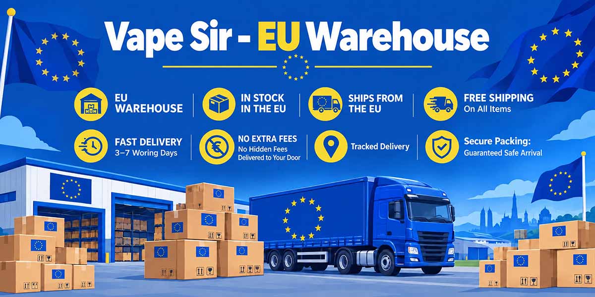 Vape Sir disposable vape wholesale from EU warehouse, free shipping, 3–7 working day delivery, tracked delivery and secure packing.