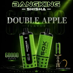 Bang King Shisha 60K Puffs DTL Disposable Vape Wholesale 03# Double Apple