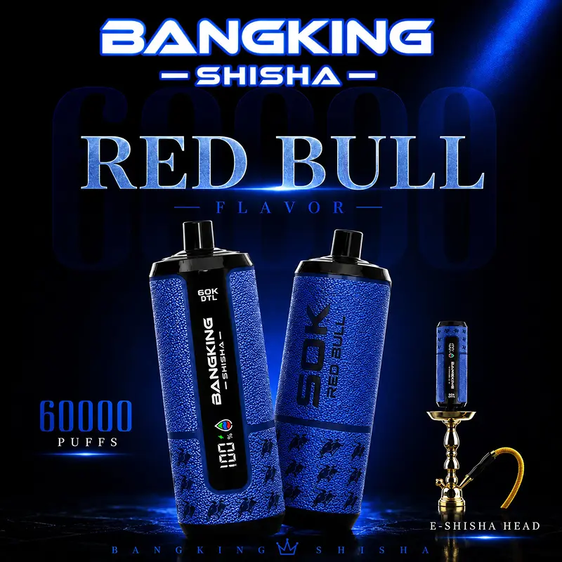 Bang King Shisha 60K Puffs DTL Disposable Vape Wholesale 06# Red Bull