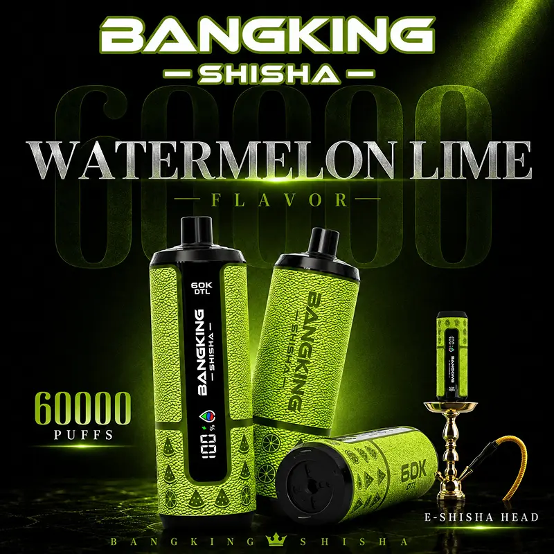 Bang King Shisha 60K Puffs DTL Disposable Vape Wholesale 07# Watermelon Lime