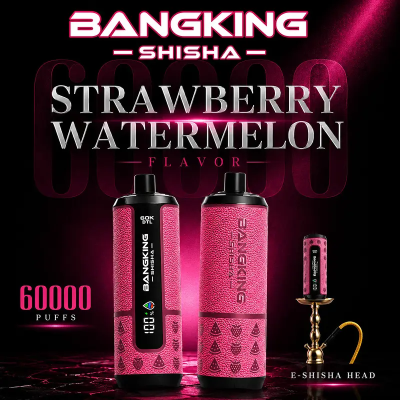 Bang King Shisha 60K Puffs DTL Disposable Vape Wholesale 08# Strawberry Watermelon
