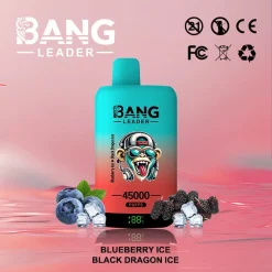 Bang Leader 45000 Puffs 2in1 Disposable Vape Wholesale Blueberry Ice Black Dragon Ice