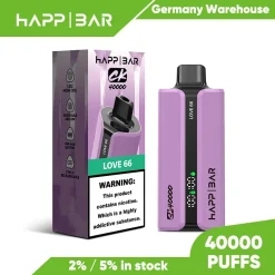 Happ Bar CK40000 40K Puffs Disposable Vape EU Warehouse 05 Love 66