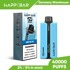 Happ Bar CK40000 40K Puffs Disposable Vape EU Warehouse 09 Mr Blue