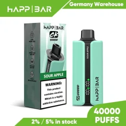 Happ Bar CK40000 40K Puffs Disposable Vape EU Warehouse 10 Sour Apple