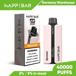 Happ Bar CK40000 40K Puffs Disposable Vape EU Warehouse 11 Peach Ice
