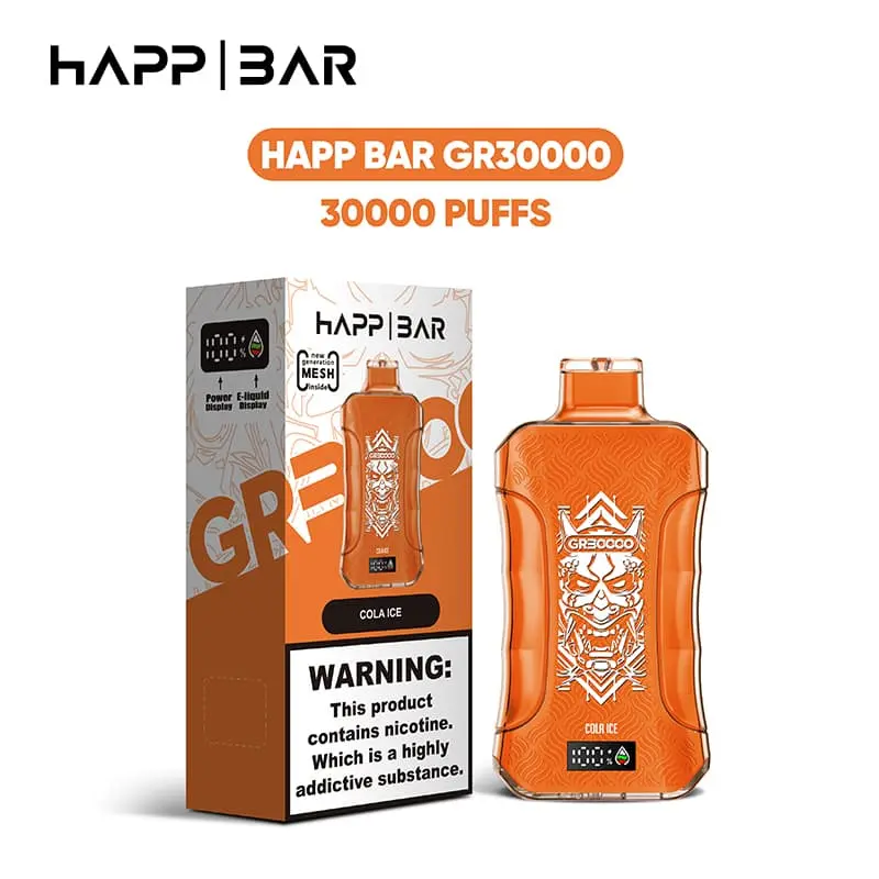 Happ Bar GR30000 30K Puffs Disposable Vape EU Warehouse 3 Happ Bar GR30000 30K Puffs Disposable Vape EU Warehouse 3