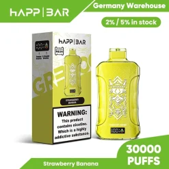 Happ Bar GR30000 30K Puffs Disposable Vape EU Warehouse 08 Strawberry Banana