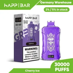 Happ Bar GR30000 30K Puffs Disposable Vape EU Warehouse 11 Cherry Ice