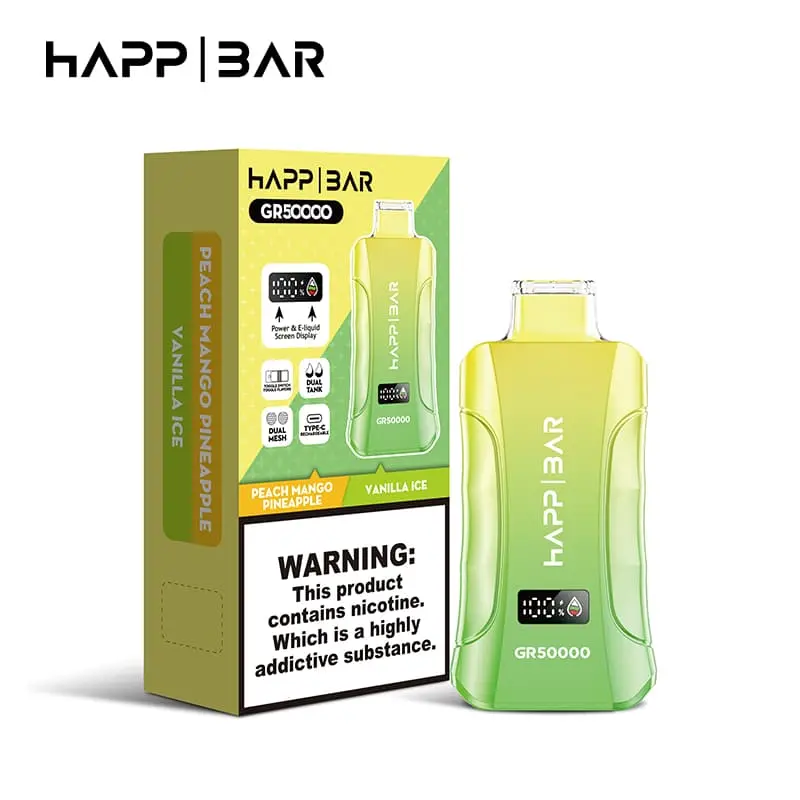 Happ Bar GR50000 50K Puffs 3in1 Disposable Vape EU Warehouse 3 Happ Bar GR50000 50K Puffs 3in1 Disposable Vape EU Warehouse 3