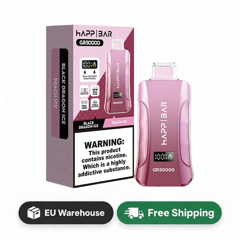 Happ Bar GR50000 50K Puffs 3in1 Disposable Vape EU Warehouse