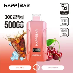 Happ Bar GR50000 50K Puffs 3in1 Disposable Vape EU Warehouse 03 Cola Ice Fizzy Cherry