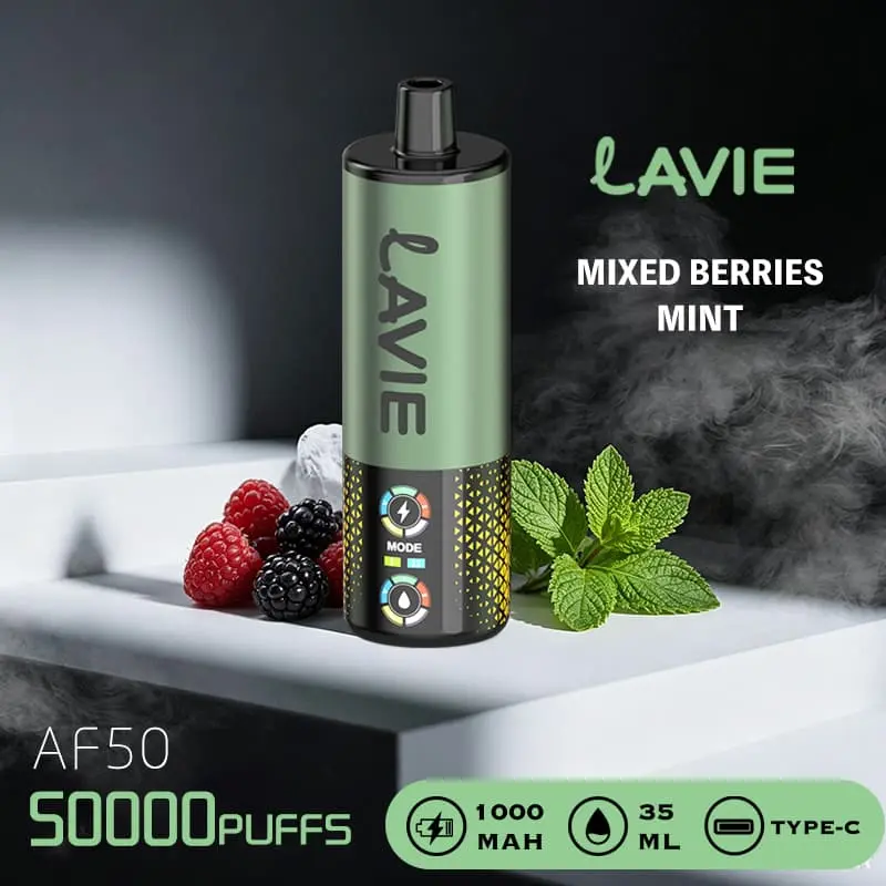 Lavie AF50 Shisha 50K Puffs DTL Disposable Vape Wholesale 03 Mixed Berries Mint