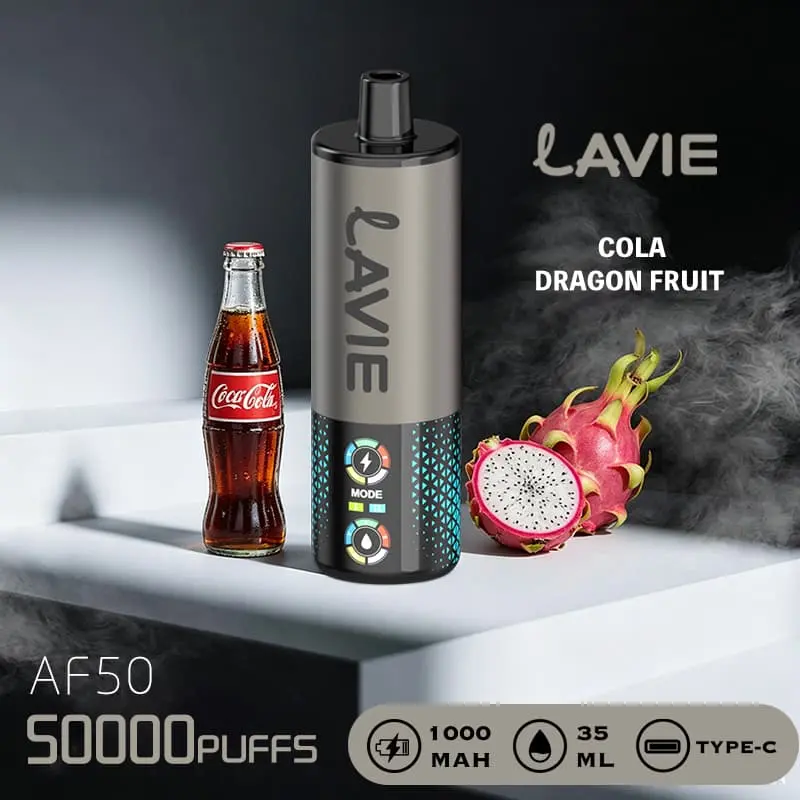Lavie AF50 Shisha 50K Puffs DTL Disposable Vape Wholesale 05 Cola Dragon Fruit