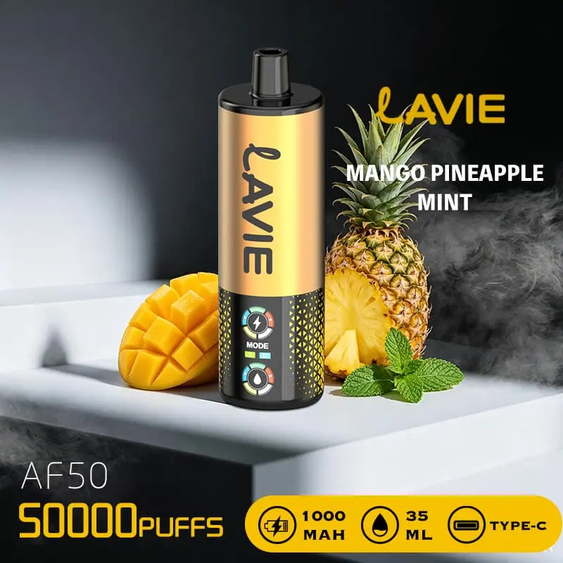 Lavie AF50 Shisha 50K Puffs DTL Disposable Vape Wholesale 07 Mango Pineapple Mint
