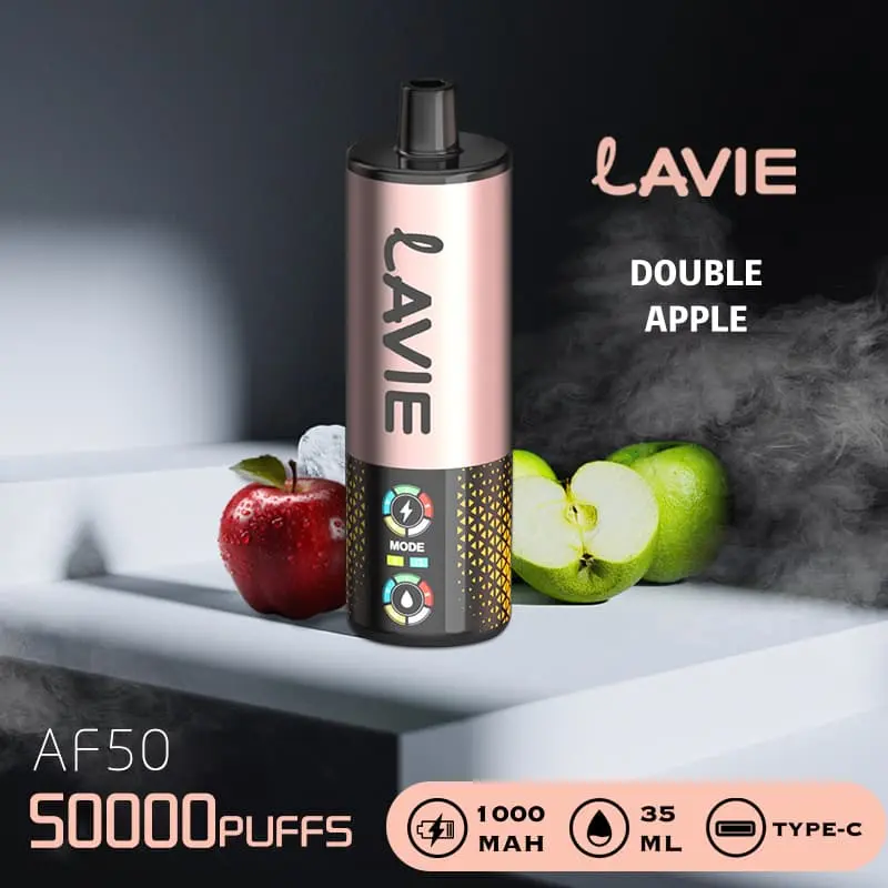 Lavie AF50 Shisha 50K Puffs DTL Disposable Vape Wholesale 10 Double Apple