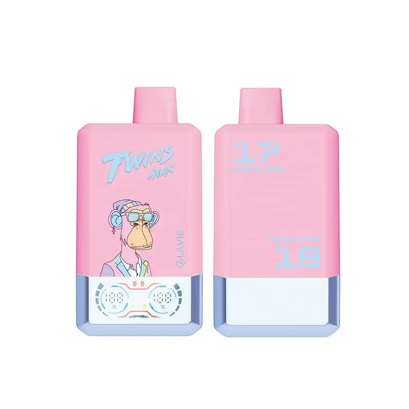 Lavie Twins Max 70000 Puffs Disposable Vape Wholesale 09 Puple Grape Double Apple
