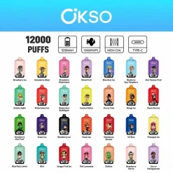 OKSO Digital 12000 Puffs Disposable Vape Wholesale 1