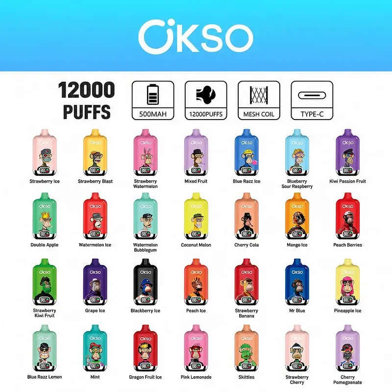 OKSO Digital 12000 Puffs Disposable Vape Wholesale 1 OKSO Digital 12000 Puffs Disposable Vape Wholesale 1