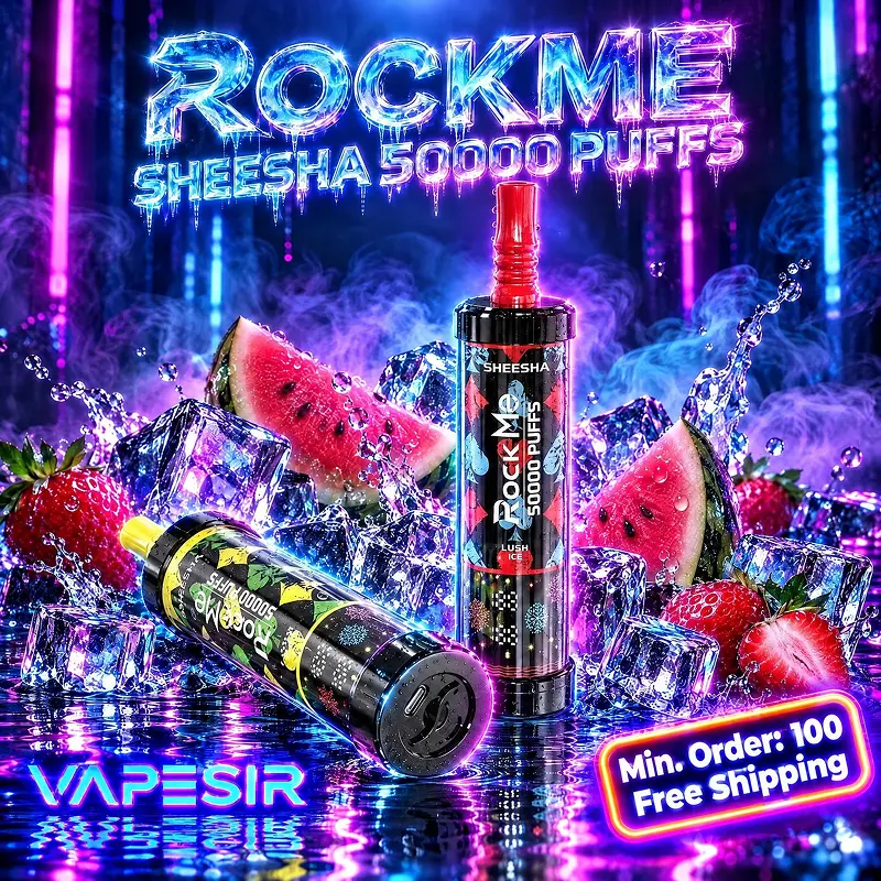 ROCKME SHEESHA 50000 Puffs DTL Disposable Vape Wholesale 2