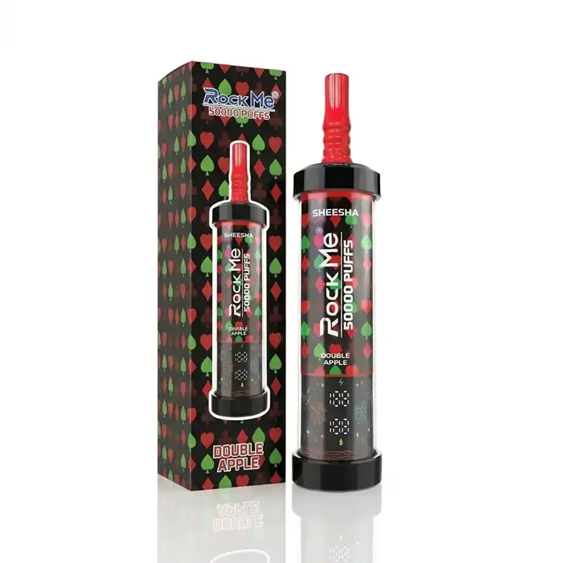 ROCKME SHEESHA 50000 Puffs DTL Disposable Vape Wholesale 05 Double Apple