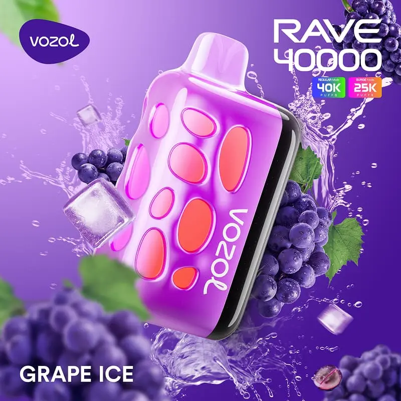 VOZOL RAVE 40K Puffs Disposable Vape Wholesale EU Warehouse 02 Grape Ice