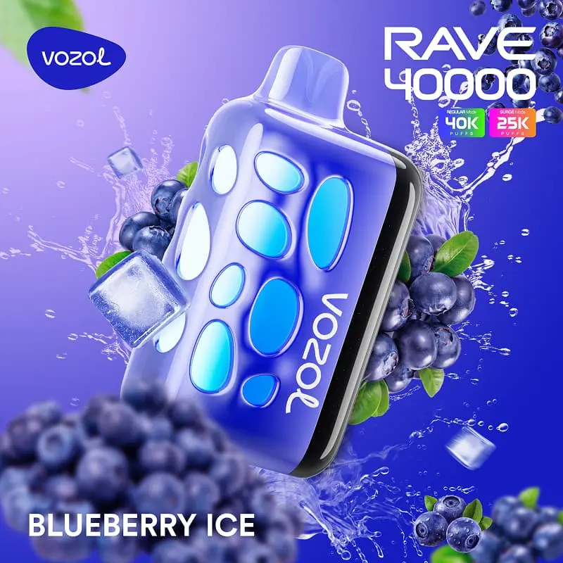 VOZOL RAVE 40K Puffs Disposable Vape Wholesale EU Warehouse 04 Blueberry Ice