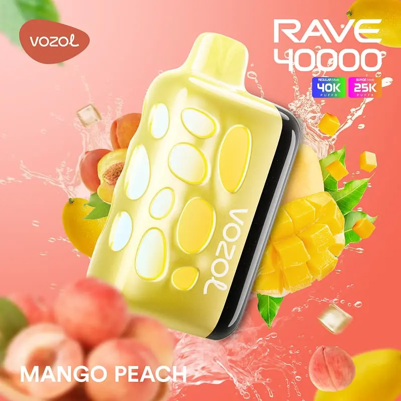 VOZOL RAVE 40K Puffs Disposable Vape Wholesale EU Warehouse 06 Mango Peach