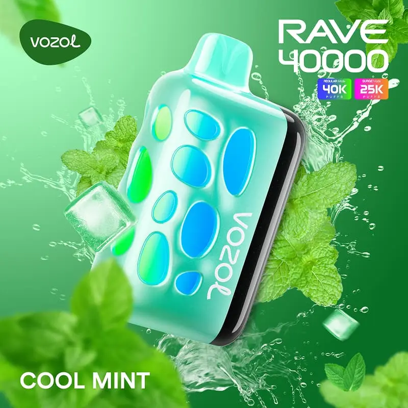 VOZOL RAVE 40K Puffs Disposable Vape Wholesale EU Warehouse 08 Cool Mint