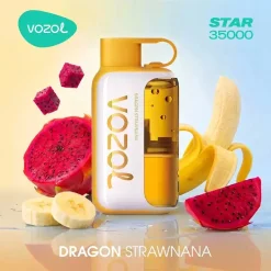 VOZOL Star 35K Puffs Disposable Vape Wholesale EU Warehouse 10 Dragon Strawnana