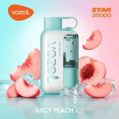 VOZOL Star 35K Puffs Disposable Vape Wholesale EU Warehouse 13 Juicy Peach Ice