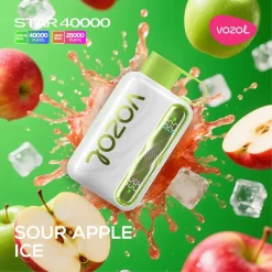 VOZOL Star 40K Puffs Disposable Vape Wholesale EU Warehouse 06 Sour Apple Ice