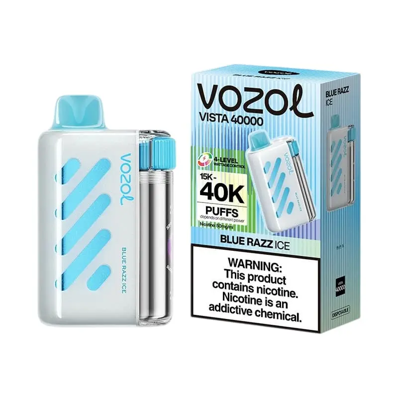 VOZOL Vista 40K Puffs Disposable Vape Wholesale EU Warehouse 09 Blue Razz Ice