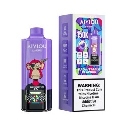 Waspe Aiviou 6in1 150K Puffs Disposable Vape Wholesale 02 Blueberry Ice Strawberry Kiwi Cherry Strawberry Ice